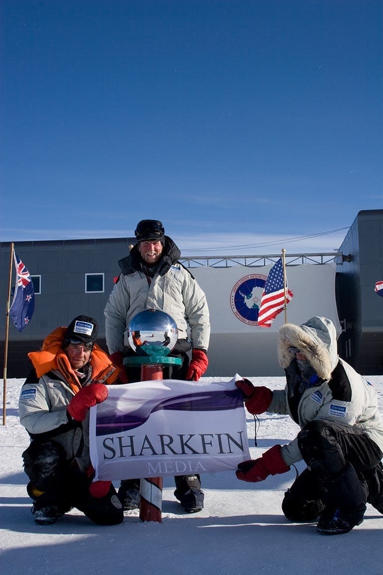 Sharkfin Media at the South Pole!