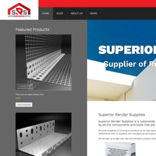 Superior Render Supplies Website